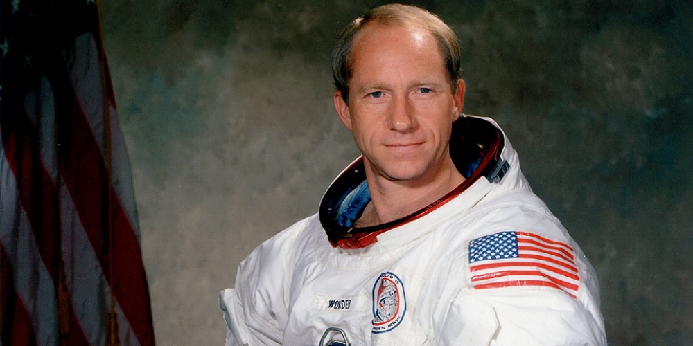 De Amerikaanse astronaut Al Worden.