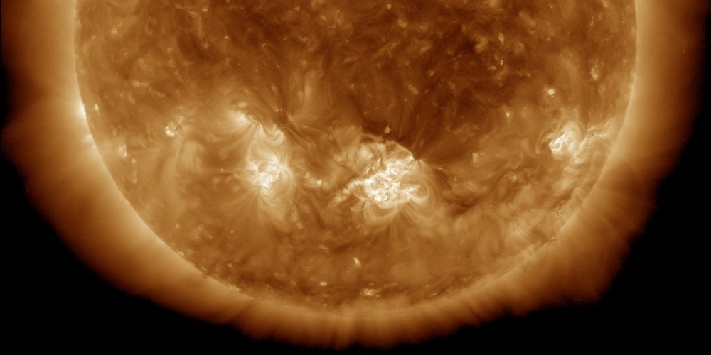 De zon en haar activiteit op 28 oktober 2021.