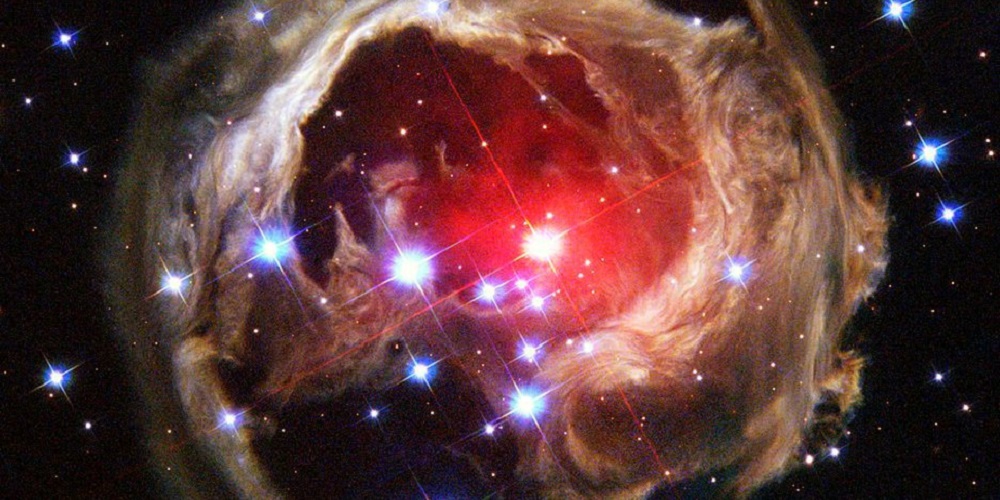 De bekende superreus V838 Monocerotis.