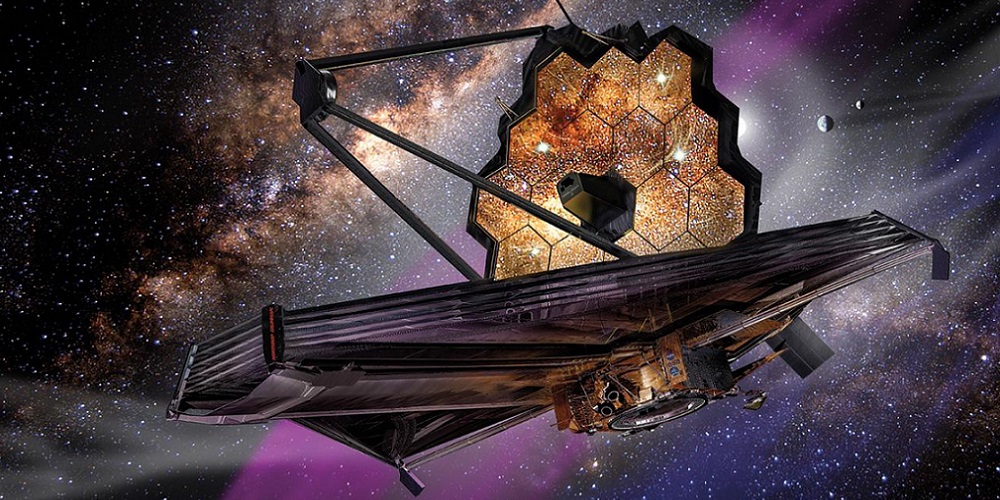 Artistieke impressie van de James Webb Space Telescope.
